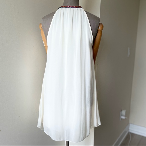 Jella Couture White Boho Dress, with Tassels - M - Picture 3 of 8